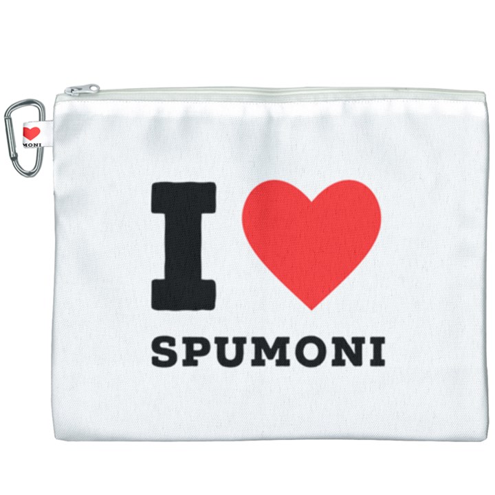 I love spumoni Canvas Cosmetic Bag (XXXL)