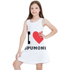 I Love Spumoni Kids  Lightweight Sleeveless Dress by ilovewhateva