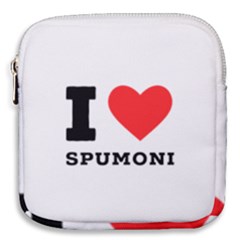 I Love Spumoni Mini Square Pouch by ilovewhateva