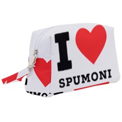 I Love Spumoni Wristlet Pouch Bag (large) by ilovewhateva