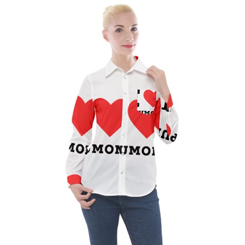 I Love Spumoni Women s Long Sleeve Pocket Shirt by ilovewhateva