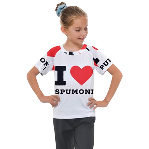 I Love Spumoni Kids  Mesh Piece Tee by ilovewhateva