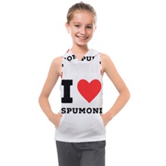 I Love Spumoni Kids  Sleeveless Hoodie by ilovewhateva