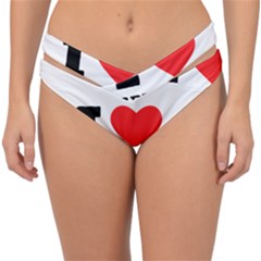 I Love Spumoni Double Strap Halter Bikini Bottoms by ilovewhateva