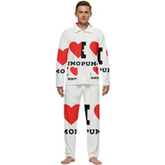 I Love Spumoni Men s Long Sleeve Velvet Pocket Pajamas Set by ilovewhateva