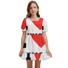 I Love Spumoni Kids  Short Sleeve Dolly Dress by ilovewhateva