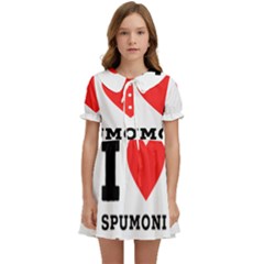 I Love Spumoni Kids  Sweet Collar Dress by ilovewhateva