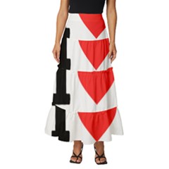 I Love Spumoni Tiered Ruffle Maxi Skirt by ilovewhateva