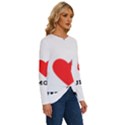 I love spumoni Long Sleeve Crew Neck Pullover Top View3