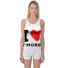 I Love S’mores  One Piece Boyleg Swimsuit by ilovewhateva