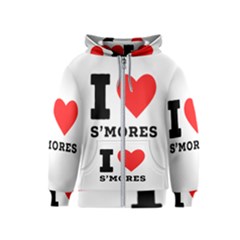 I Love S’mores  Kids  Zipper Hoodie by ilovewhateva