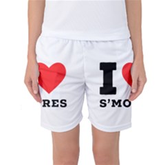 I Love S’mores  Women s Basketball Shorts by ilovewhateva