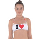 I love s’mores  Halter Bandeau Bikini Top View1