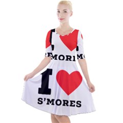 I Love S’mores  Quarter Sleeve A-line Dress by ilovewhateva