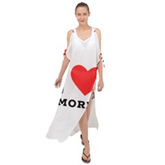 I Love S’mores  Maxi Chiffon Cover Up Dress by ilovewhateva