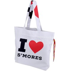 I Love S’mores  Drawstring Tote Bag by ilovewhateva