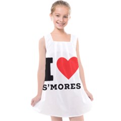 I Love S’mores  Kids  Cross Back Dress by ilovewhateva