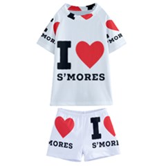 I Love S’mores  Kids  Swim Tee And Shorts Set by ilovewhateva