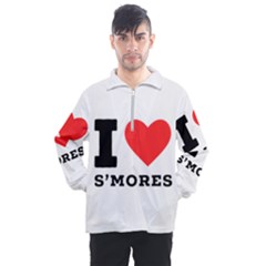 I Love S’mores  Men s Half Zip Pullover by ilovewhateva