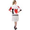 I love s’mores  Long Sleeve Mini Shirt Dress View2