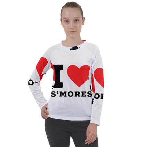 I Love S’mores  Women s Long Sleeve Raglan Tee by ilovewhateva