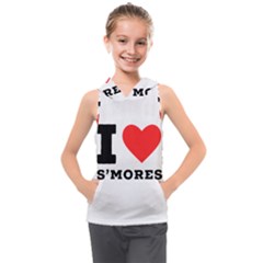 I Love S’mores  Kids  Sleeveless Hoodie by ilovewhateva