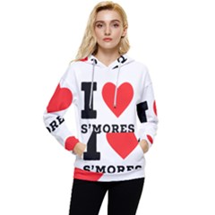 I Love S’mores  Women s Lightweight Drawstring Hoodie by ilovewhateva