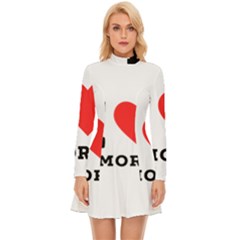 I Love S’mores  Long Sleeve Velour Longline Dress by ilovewhateva