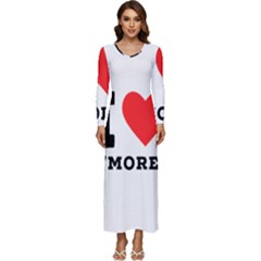 I Love S’mores  Long Sleeve Longline Maxi Dress by ilovewhateva