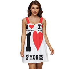 I Love S’mores  Ruffle Strap Babydoll Chiffon Dress by ilovewhateva