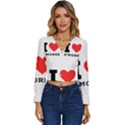 I love s’mores  Long Sleeve V-Neck Top View1