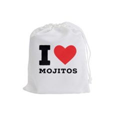 I love mojitos  Drawstring Pouch (Large)