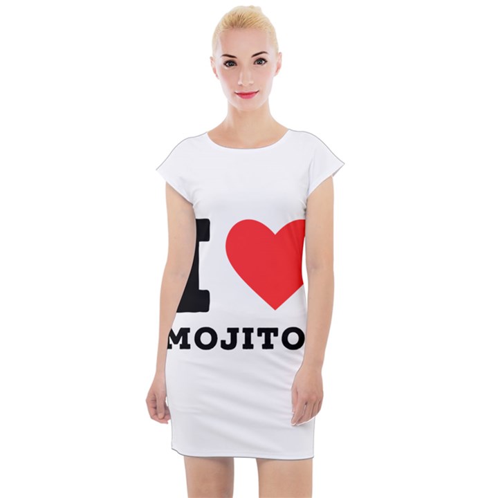 I love mojitos  Cap Sleeve Bodycon Dress