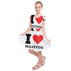 I Love Mojitos  Kids  Short Sleeve Dress by ilovewhateva