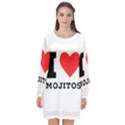 I love mojitos  Long Sleeve Chiffon Shift Dress  View1