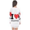 I love mojitos  Long Sleeve Chiffon Shift Dress  View2