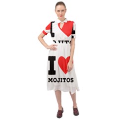 I Love Mojitos  Keyhole Neckline Chiffon Dress by ilovewhateva