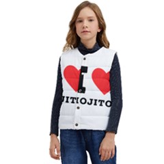 I Love Mojitos  Kid s Short Button Up Puffer Vest	