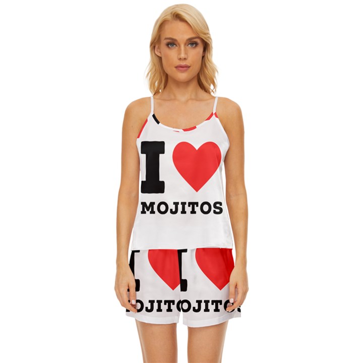 I love mojitos  Satin Pajama Short Set