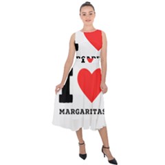 I Love Margaritas Midi Tie-back Chiffon Dress by ilovewhateva