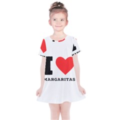 I Love Margaritas Kids  Simple Cotton Dress by ilovewhateva