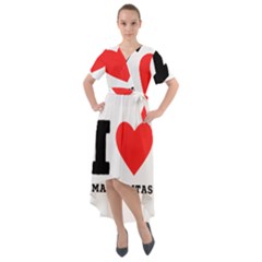 I Love Margaritas Front Wrap High Low Dress by ilovewhateva