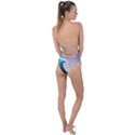 Tsunami Tidal Waves Wave Minimalist Ocean Sea Tie Strap One Piece Swimsuit View2