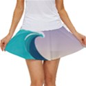 Tsunami Tidal Waves Wave Minimalist Ocean Sea Women s Skort View1