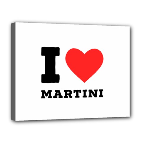 I Love Martini Canvas 14  X 11  (stretched) by ilovewhateva