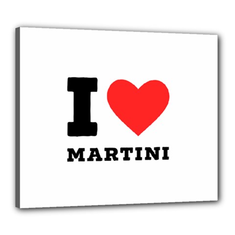 I Love Martini Canvas 24  X 20  (stretched) by ilovewhateva