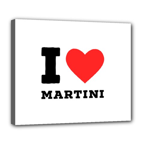 I Love Martini Deluxe Canvas 24  X 20  (stretched) by ilovewhateva