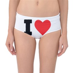 I Love Martini Mid-waist Bikini Bottoms by ilovewhateva