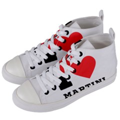 I Love Martini Women s Mid-top Canvas Sneakers by ilovewhateva