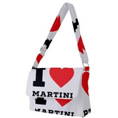 I Love Martini Full Print Messenger Bag (s) by ilovewhateva